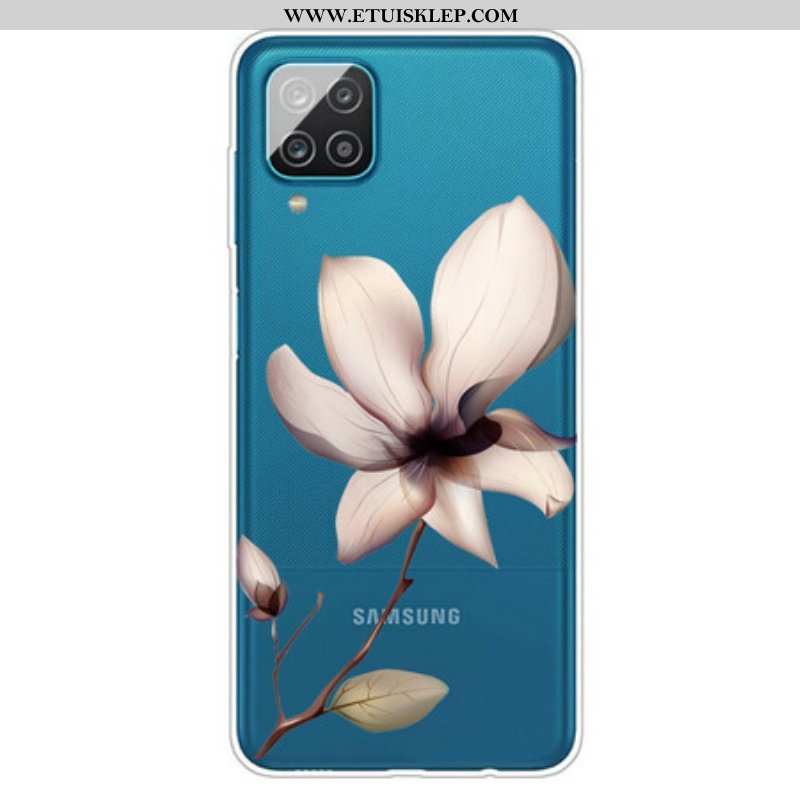 Etui do Samsung Galaxy M12 / A12 Kwiatowy Premium